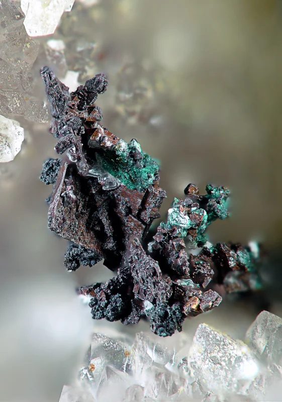 Mineral photo of Brochantite, Copper from locality Vrchoslav, Czech Republic
