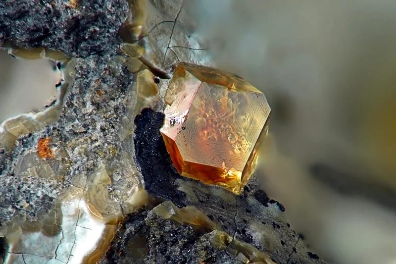 Mineral photo of Paulingite-(Ca) from locality Vinařice, Czech Republic