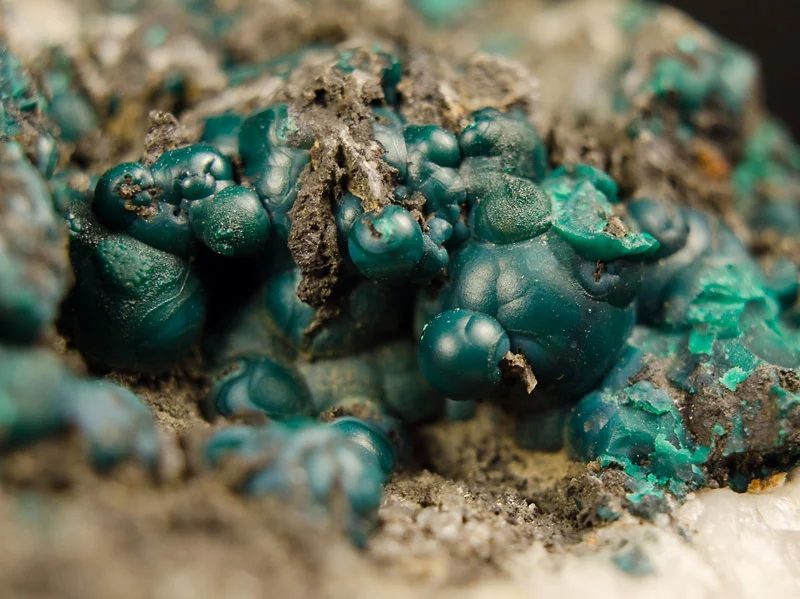 Mineral photo of Pseudomalachite from locality Ľubietová, Horný Ladislav, Slovakia