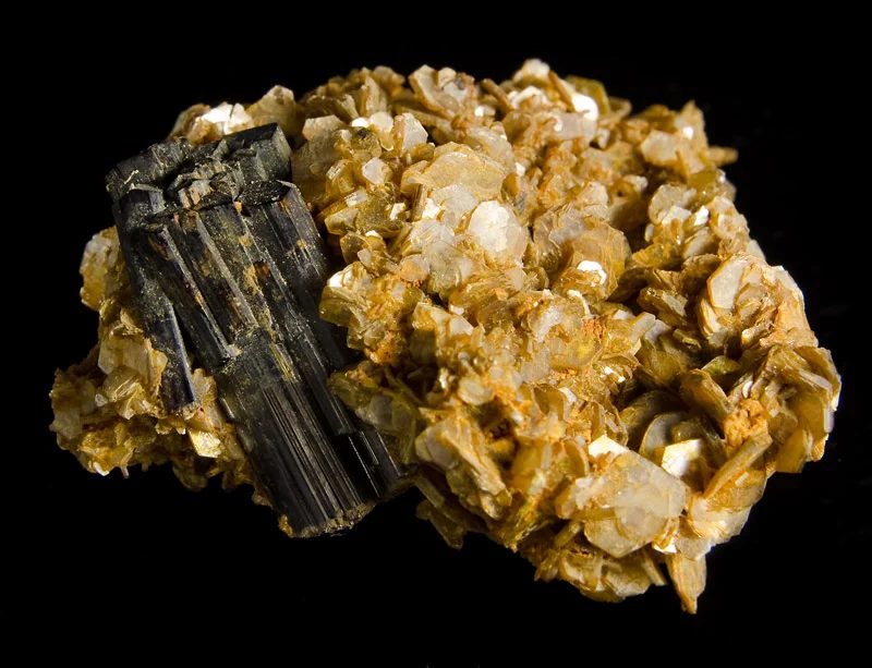 Muscovite, Schorl
