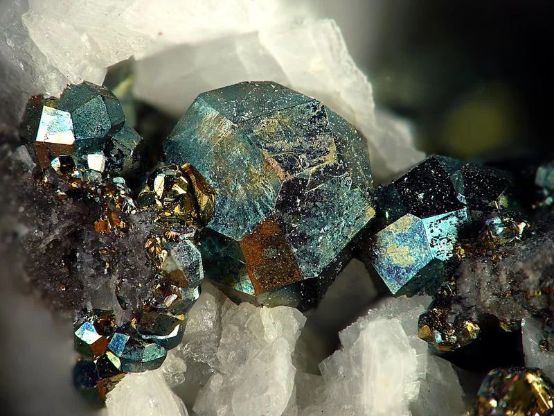 Mineral photo of Pyrite from locality C. E. Duff & Son quarry, Huntsville, Logan Co., Ohio, United States of America