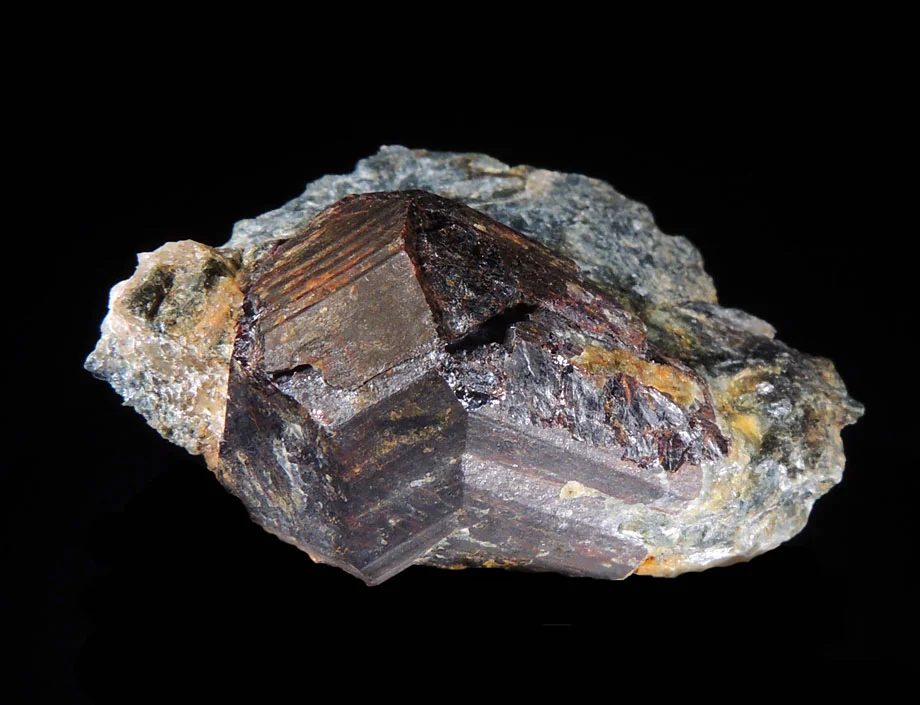 Mineral photo of Rutile from locality Na Skalách, Klínovec, Krušné hory, Czech Republic