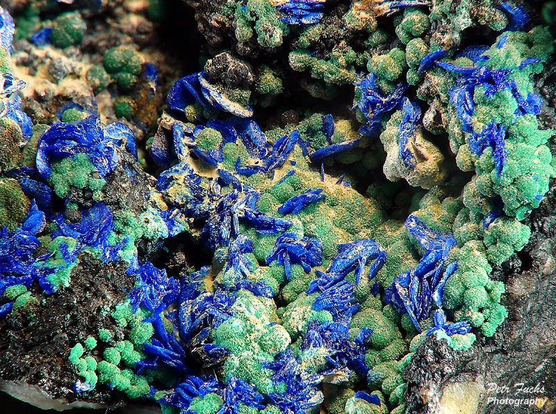 Azurite, Malachite