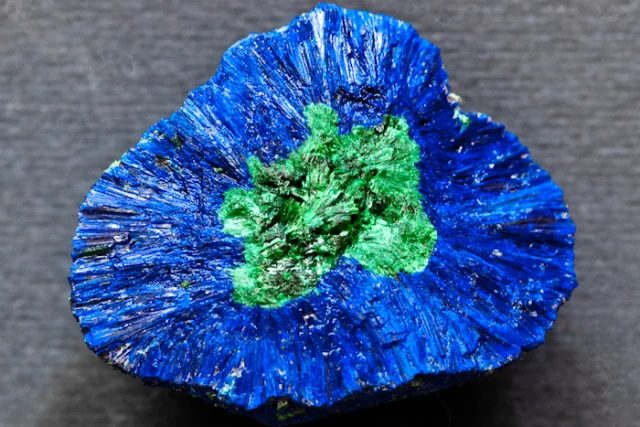 Mineral photo of Azurite from locality Tsumeb, Namibia