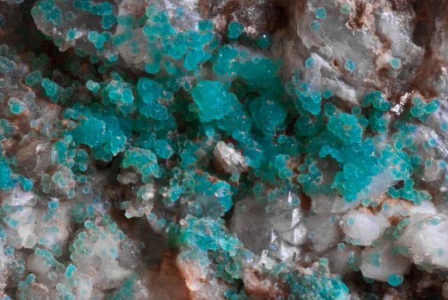 Mineral photo of Chalcosiderite from locality Vysoký kámen, Krásno, Czech Republic