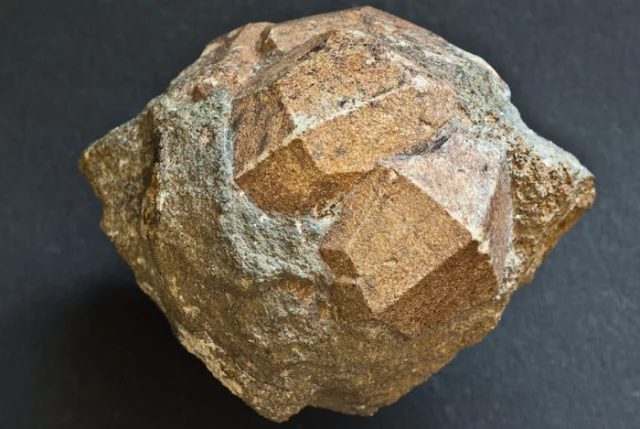 Mineral photo of Feldspar (leucite pseudomorph) from locality Loučná, Czech Republic