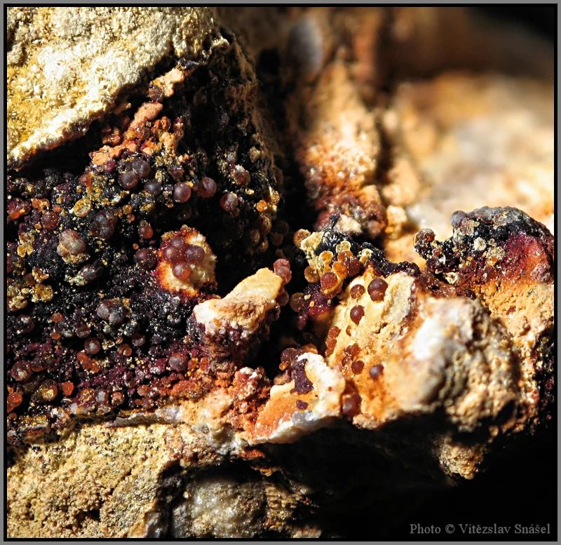 Mineral photo of Cacoxenite from locality La Lande quarry, Brittany, France