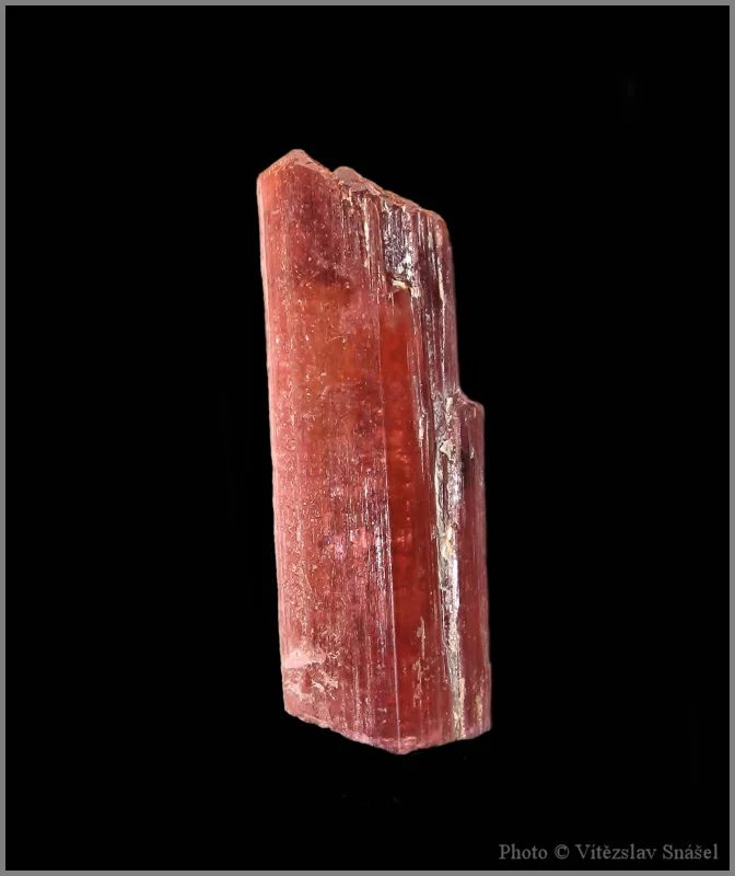 Mineral photo of Elbaite (var. rubellite) from locality Malkhan, Russia