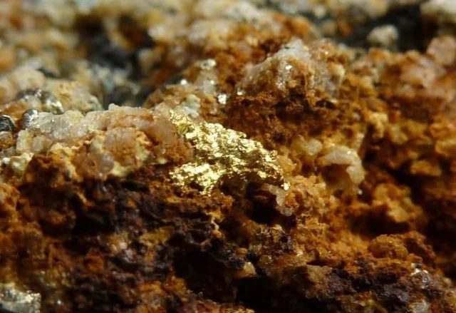 Mineral photo of Gold from locality Zlaté Hory, Czech Republic