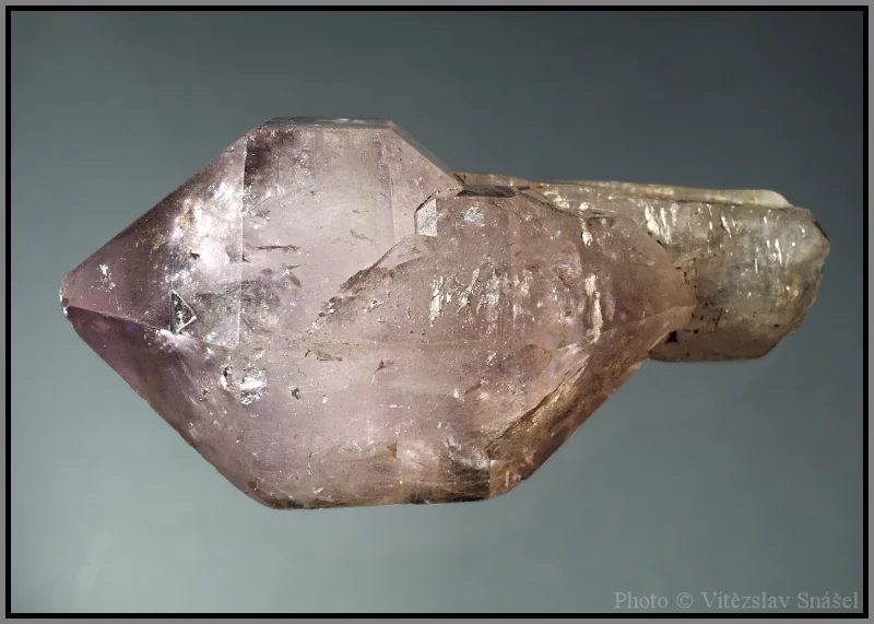 Mineral photo of Quartz (var. amethyst) from locality Nové Veselí, Czech Republic