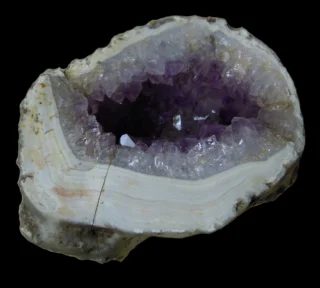 Mineral photo of Quartz (var. amethyst) from locality Rváčov, Czech Republic