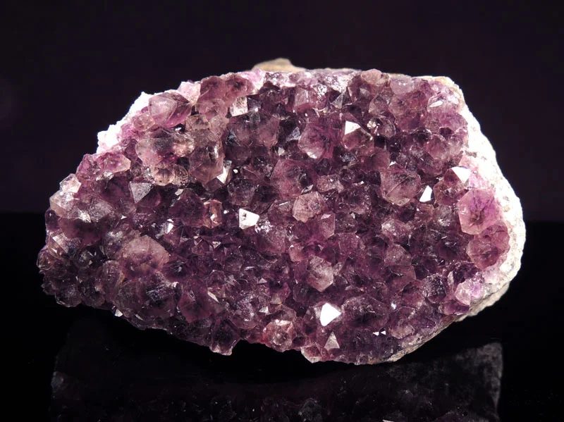 Mineral photo of Quartz (var. amethyst) from locality Chomutov, Bezručovo údolí, Czech Republic