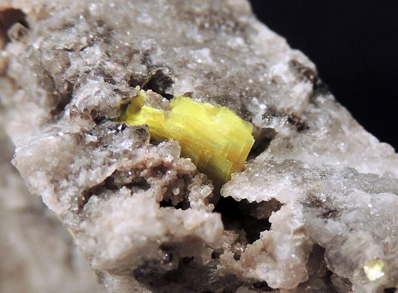 Mineral photo of Uranocircite from locality Bergen, Germany