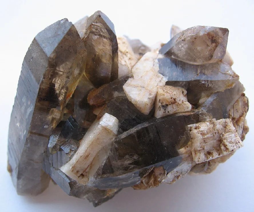 Mineral photo of Quartz (var. smoky) from locality Sedletín, Czech Republic