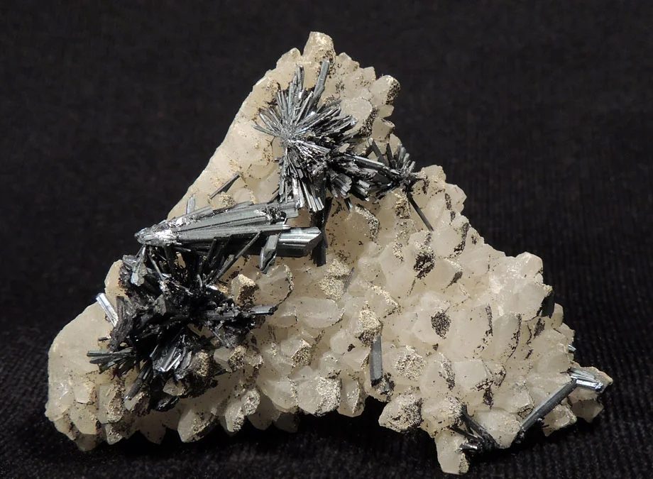 Mineral photo of Stibnite from locality Kremnica, Slovakia