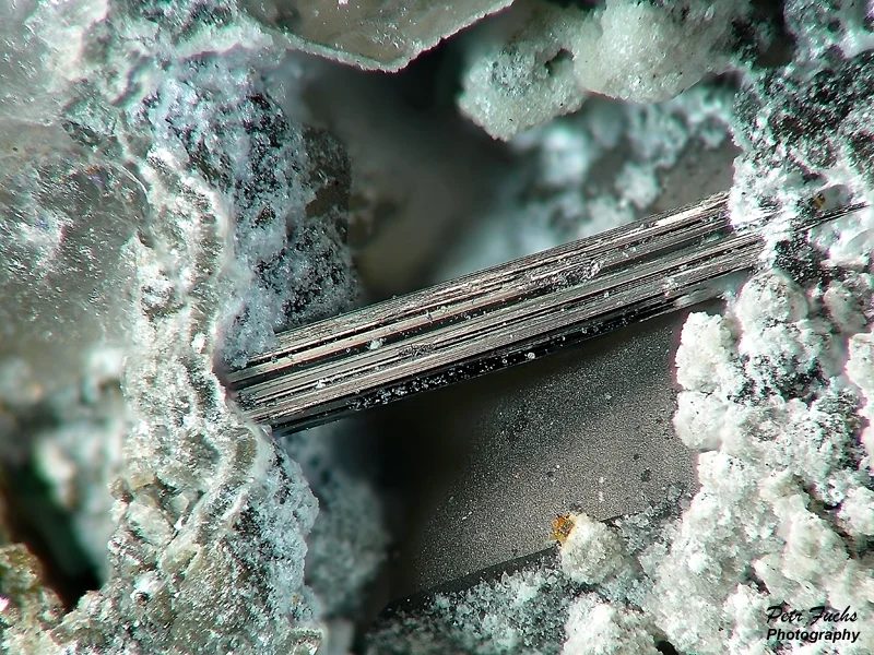Mineral photo of Bismuthinite from locality Krupka, Czech Republic