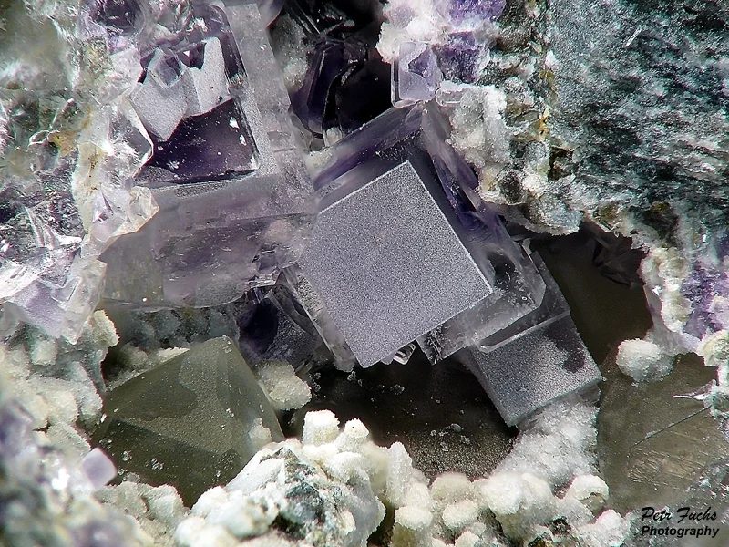 Mineral photo of Fluorite from locality Krupka, Czech Republic
